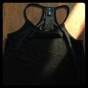 GAP black velvet shirt